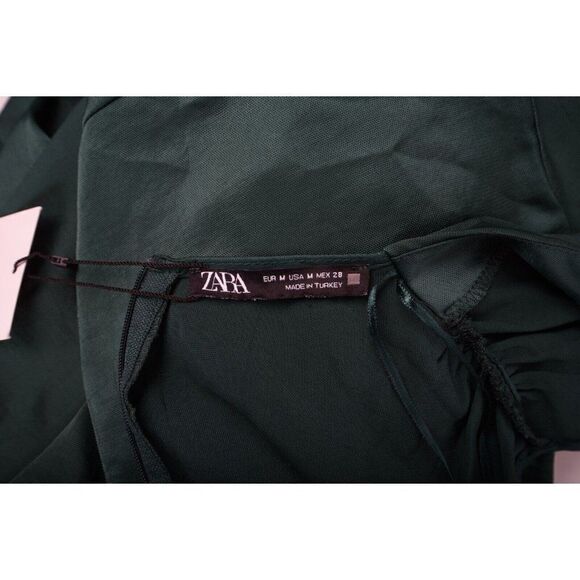 Zara Womens Satin Effect Jumpsuit M Green 1971/171 NWT - Picture 5 of 5
